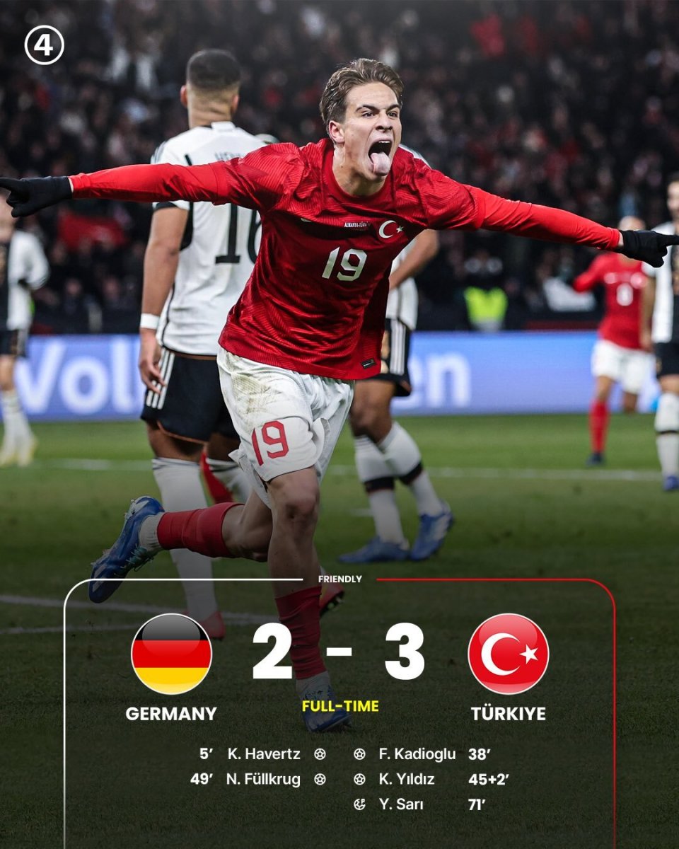 美国翻盘法国，哈弗茨刷新纪录